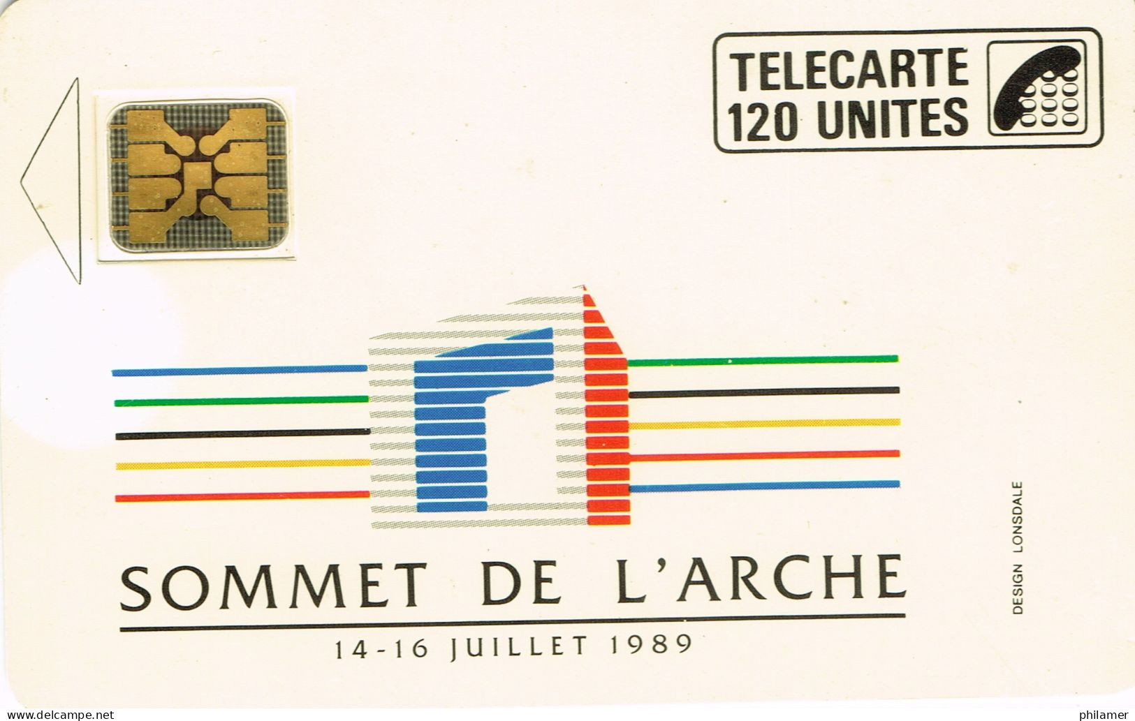 France French Telecarte Phonecard Interne C42 Sommet De L'arche 1989 France Telecom Paris UT BE - Ad Uso Interno