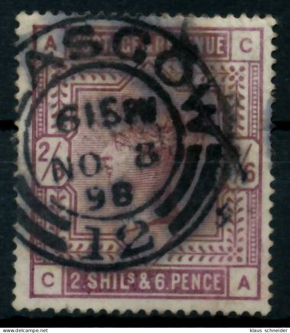 GROSSBRITANNIEN 1840-1901 Nr 82ax Zentrisch Gestempelt X69FACE - Oblitérés