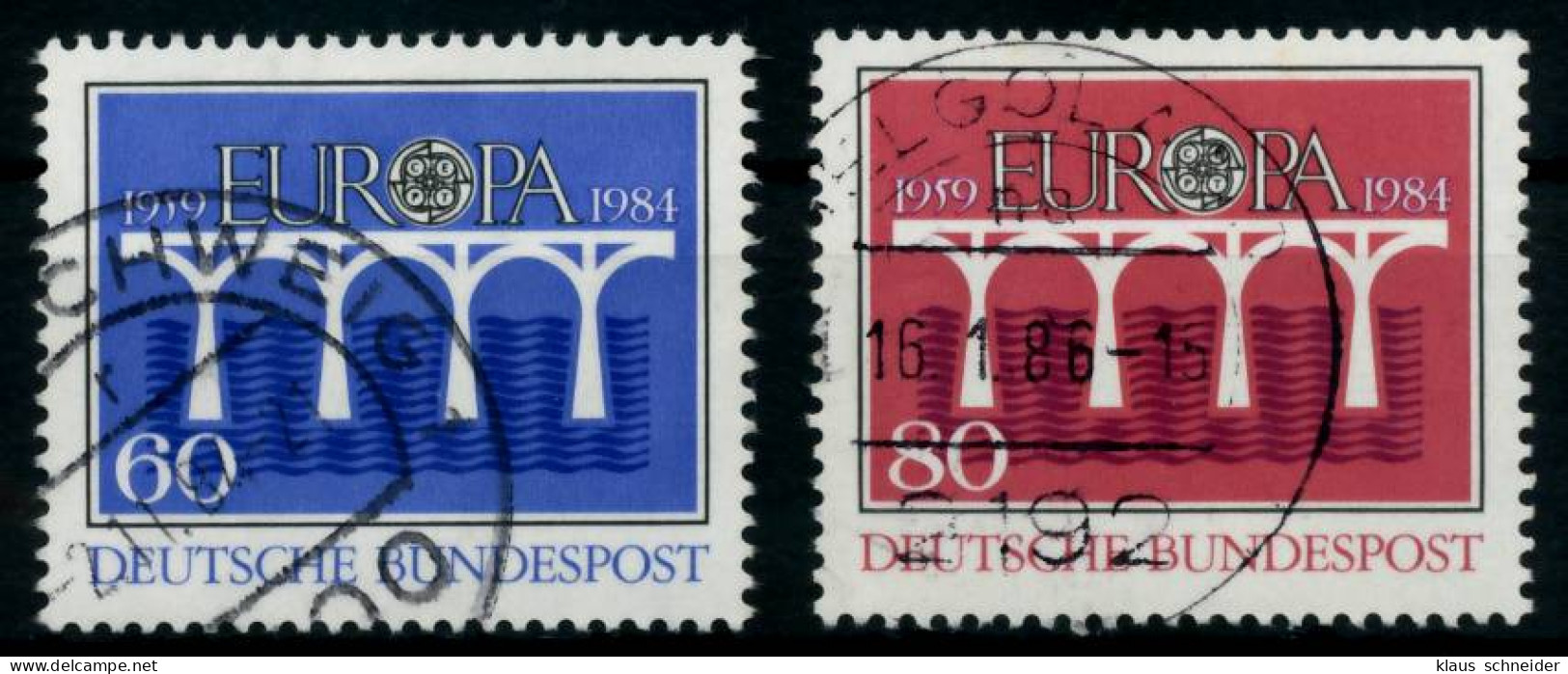 BRD BUND 1984 Nr 1210-1211 Gestempelt X6A64FE - Gebraucht