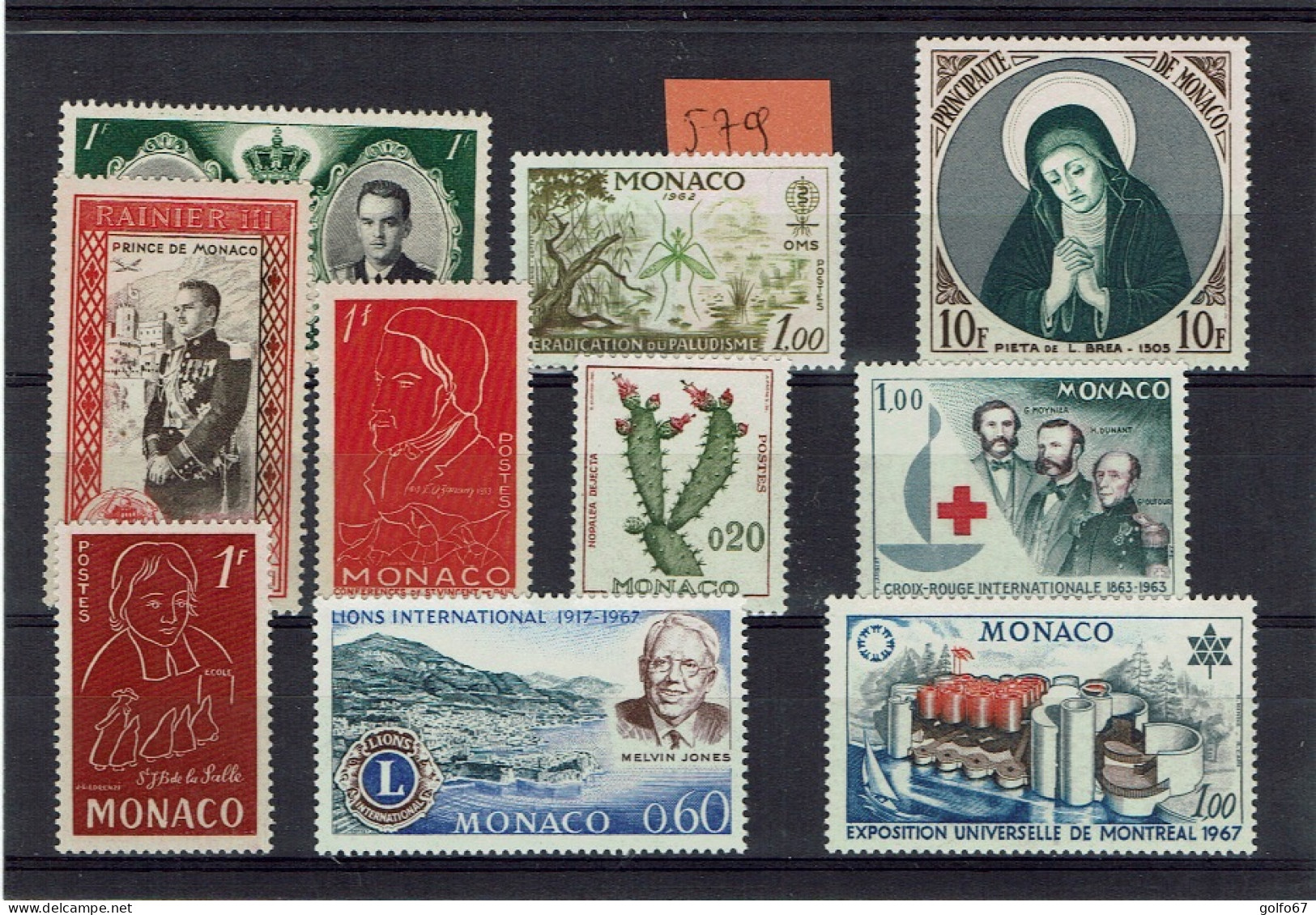 MONACO Lot Timbres NEUF** (0509) - Altri & Non Classificati