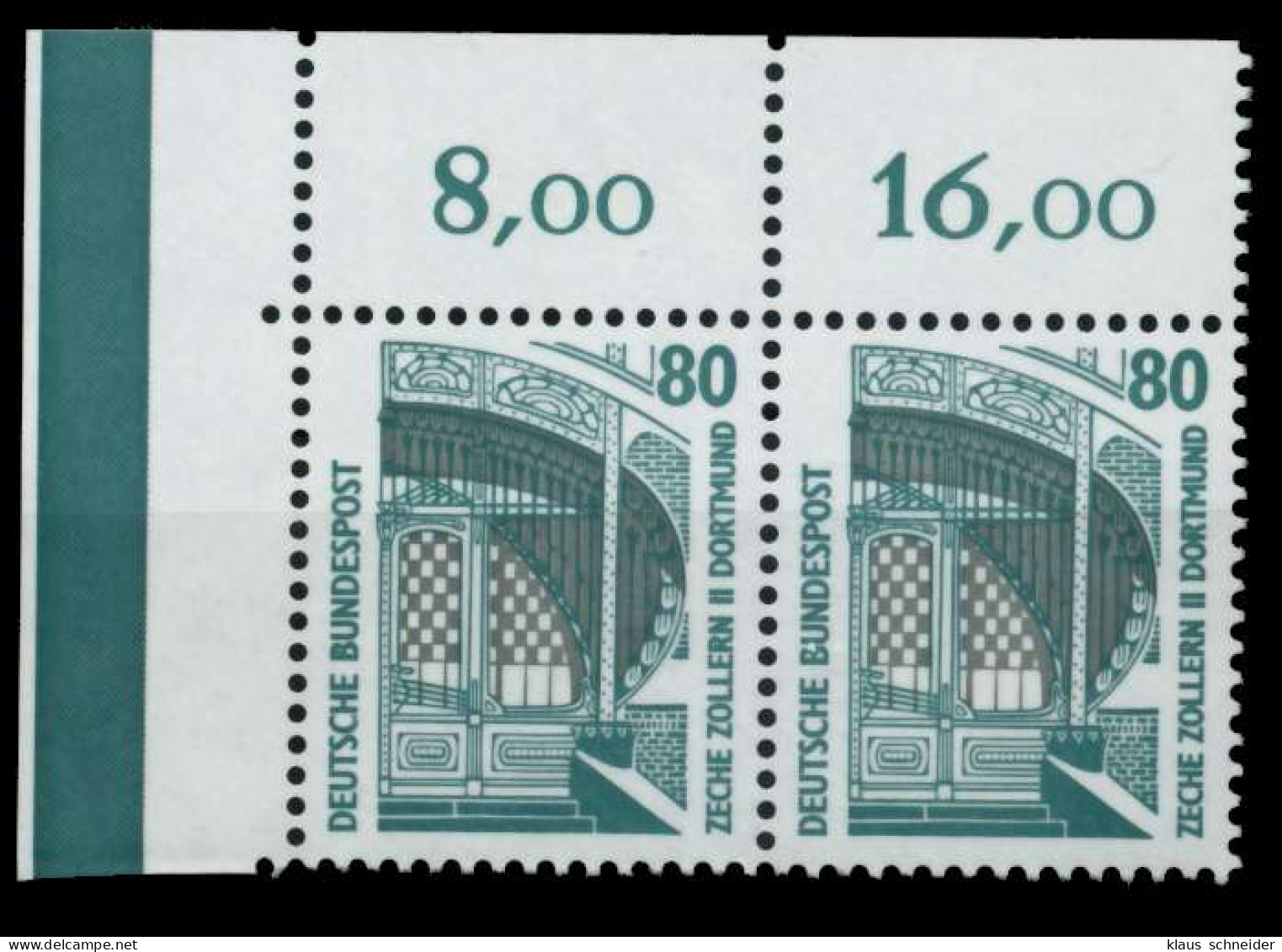 BRD DS SEHENSWÜRDIGKEITEN Nr 1342Au Postfrisch WAAGR PA X6CBDD6 - Nuovi