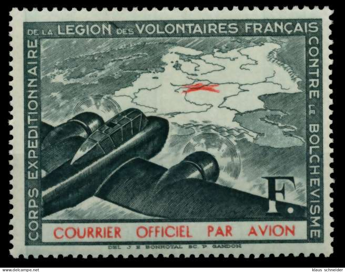 BES 2WK FRZ LEGION Nr IIa Postfrisch X70A40A - Ocupación 1938 – 45