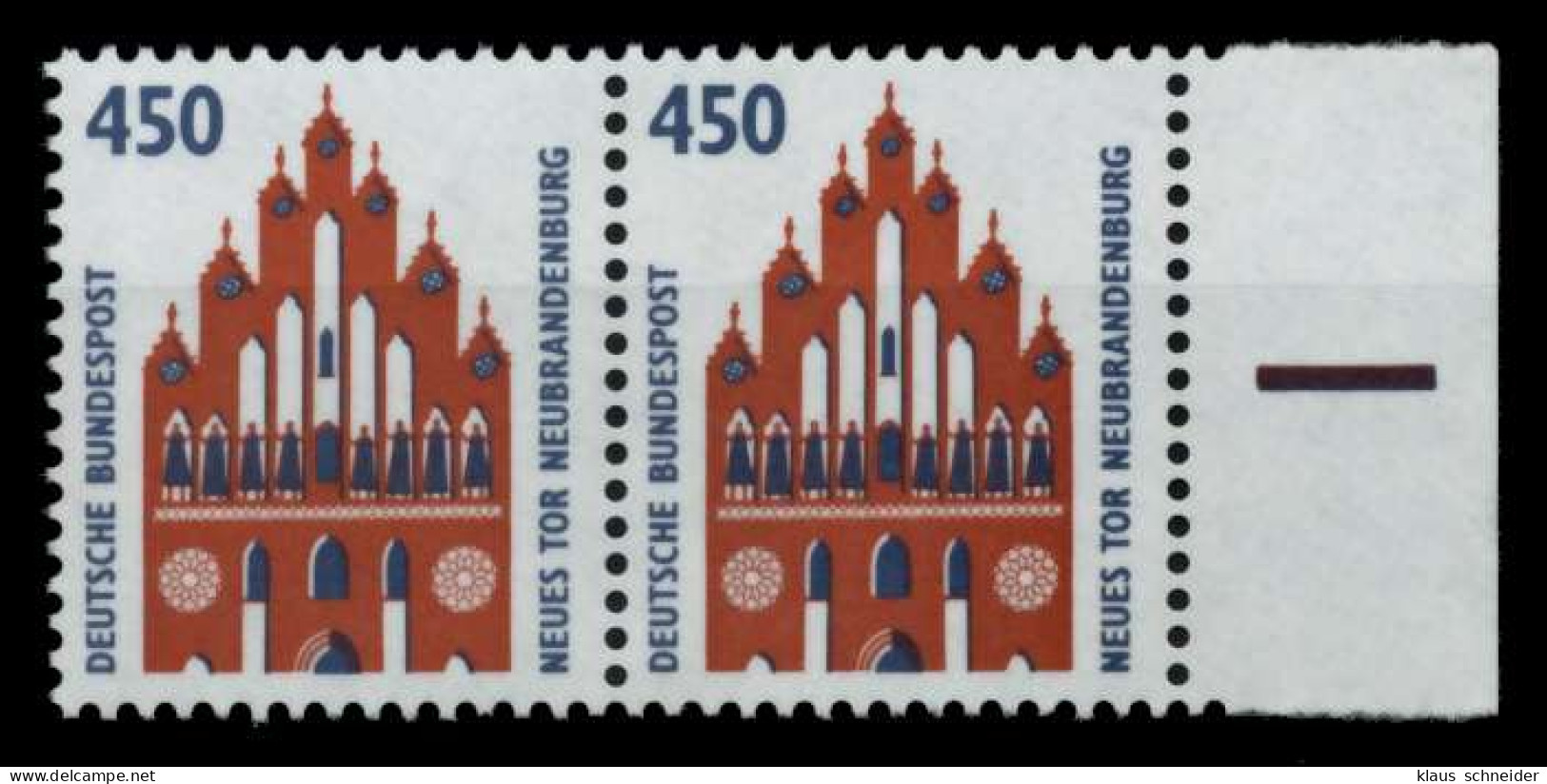 BRD DS SEHENSW Nr 1623 Postfrisch WAAGR PAAR SRA X730276 - Unused Stamps