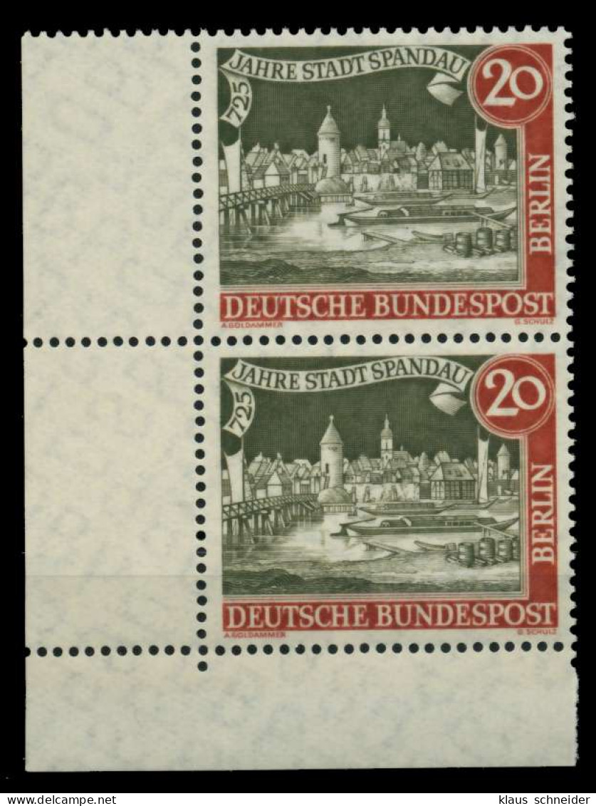 BERLIN 1957 Nr 159yII Postfrisch SENKR PAAR ECKE-ULI X736036 - Neufs