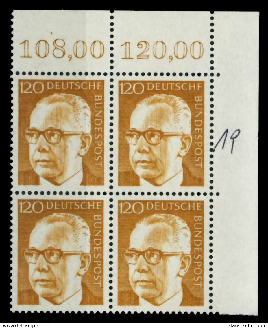 BRD DS HEINEM Nr 691 Postfrisch VIERERBLOCK X74B726 - Unused Stamps