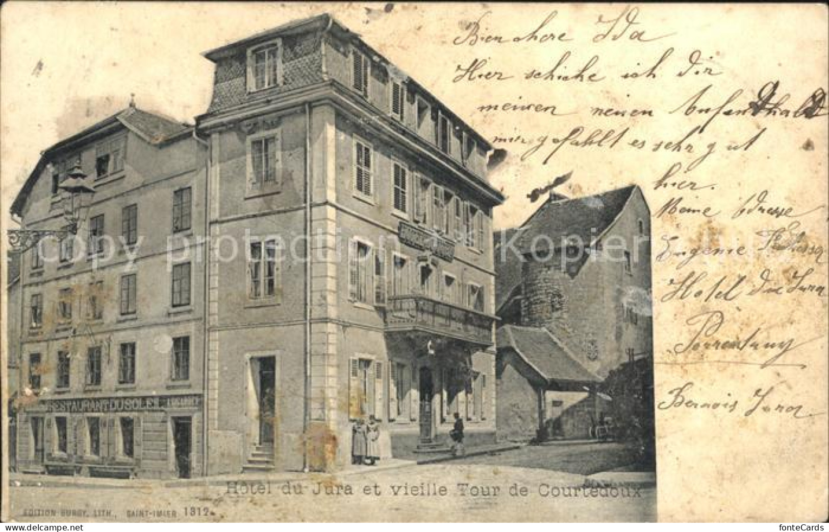 12159992 Porrentruy Hotel Du Jura  Porrentruy - Sonstige & Ohne Zuordnung