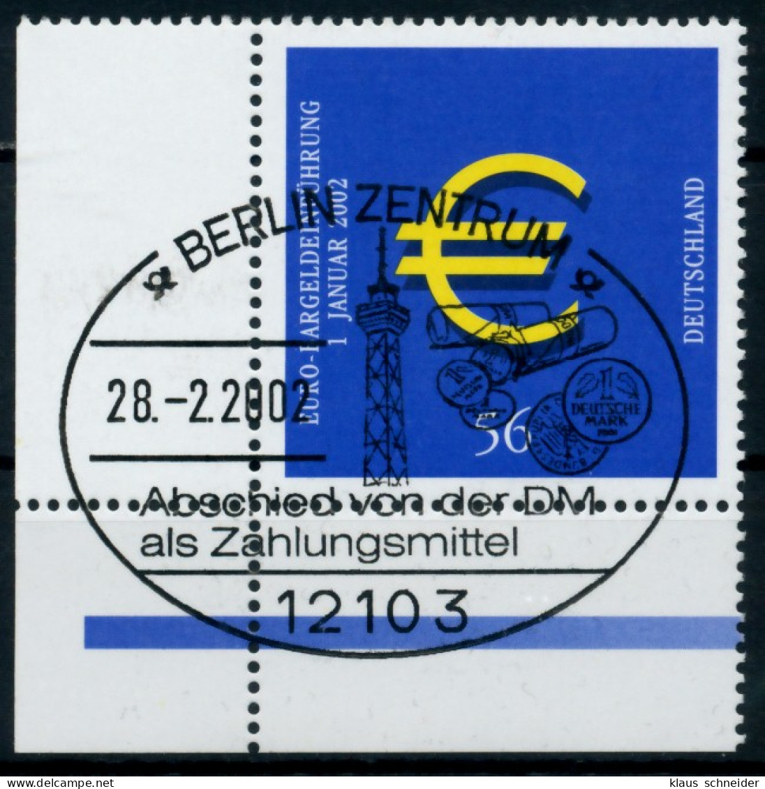 BRD BUND 2002 Nr 2234 Zentrisch Gestempelt ECKE-ULI X767D26 - Used Stamps