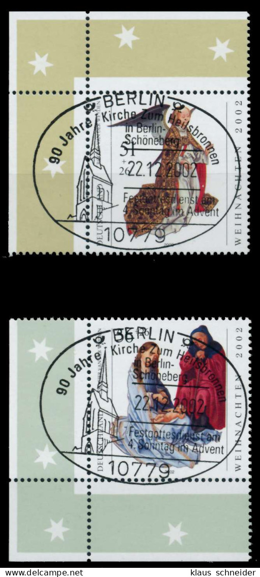 BRD 2002 Nr 2285-2286 Zentrisch Gestempelt X767DEE - Oblitérés