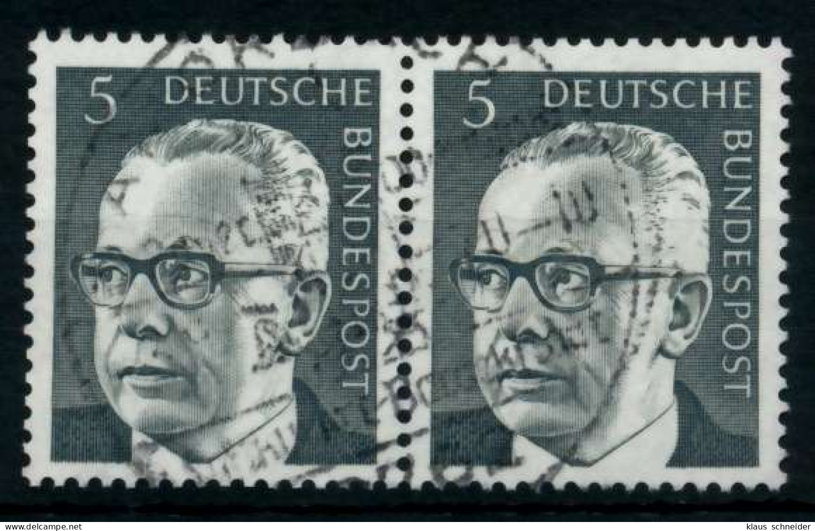 BRD DS HEINEM Nr 635 Gestempelt WAAGR PAAR X76A226 - Used Stamps