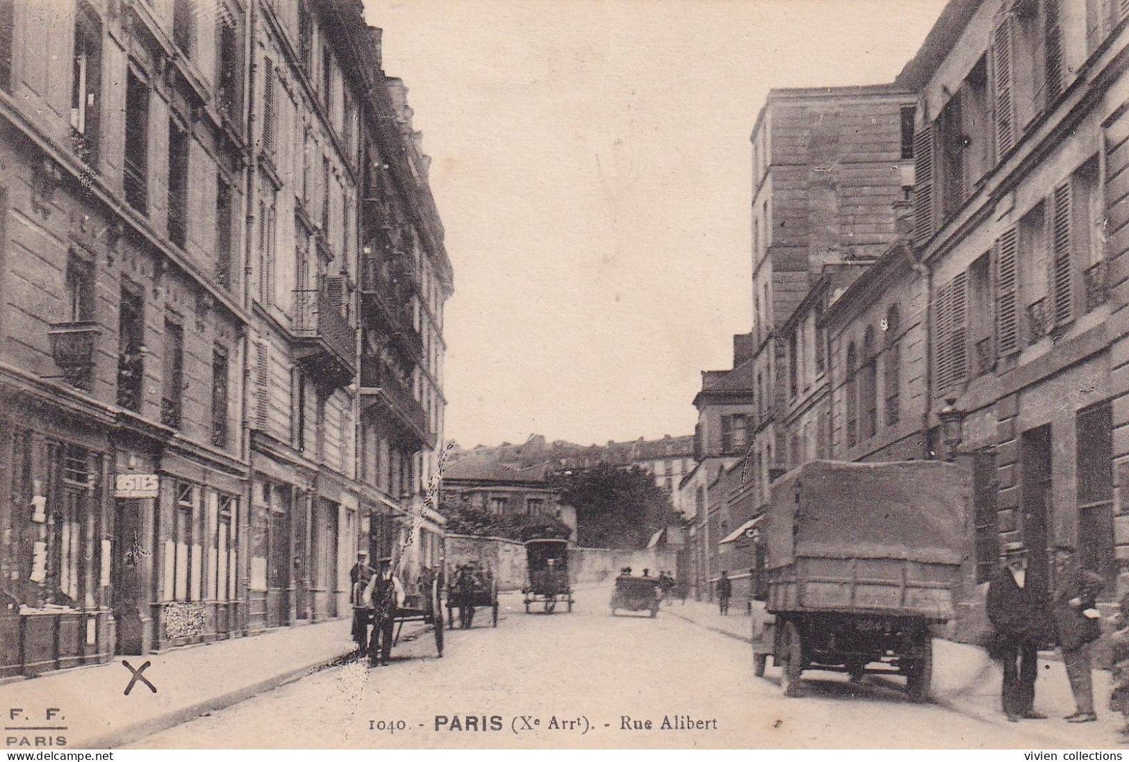 [Tout Paris] Paris X Rue Alibert - édit. FF N° 1040 Circulée 1922 - Paris (10)