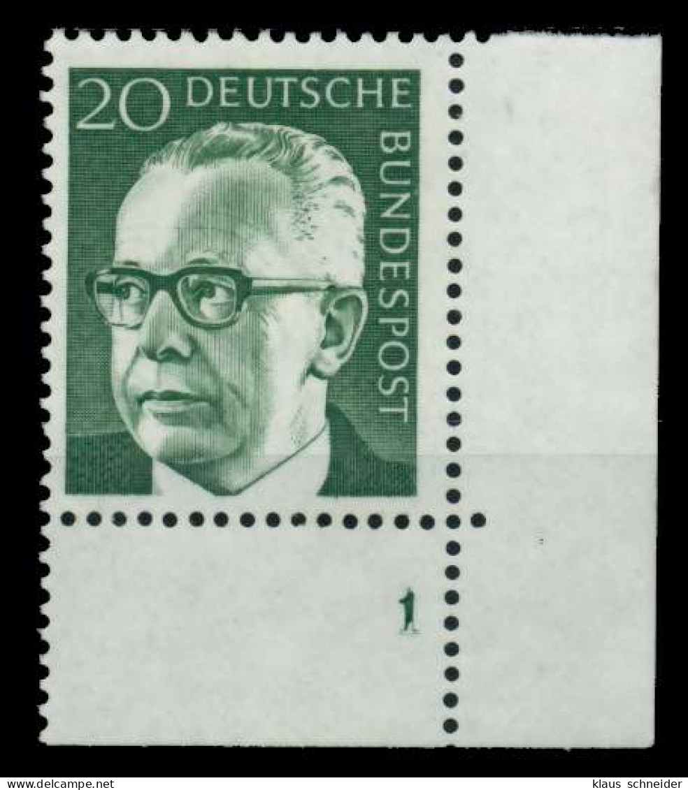 BRD DS HEINEM Nr 637 Postfrisch FORM1 X76A392 - Unused Stamps