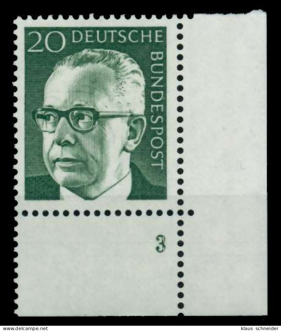 BRD DS HEINEM Nr 637 Postfrisch FORM3 X76A35A - Unused Stamps