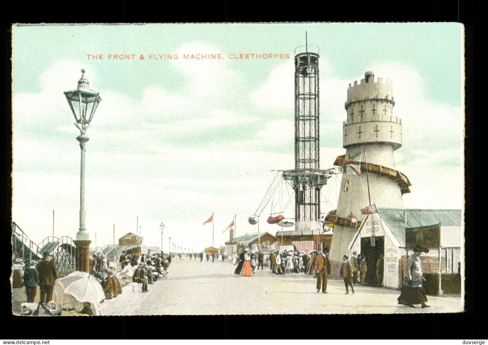 England Lincolnshire Cleethorpes The Front And Flying Machine - Sonstige & Ohne Zuordnung