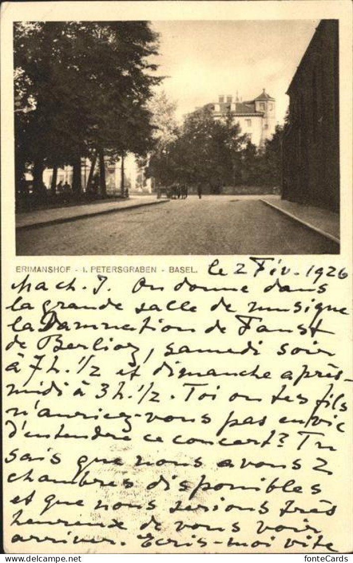 12159533 Basel BS Erimannshof 1. Petersgraben Basel - Other & Unclassified