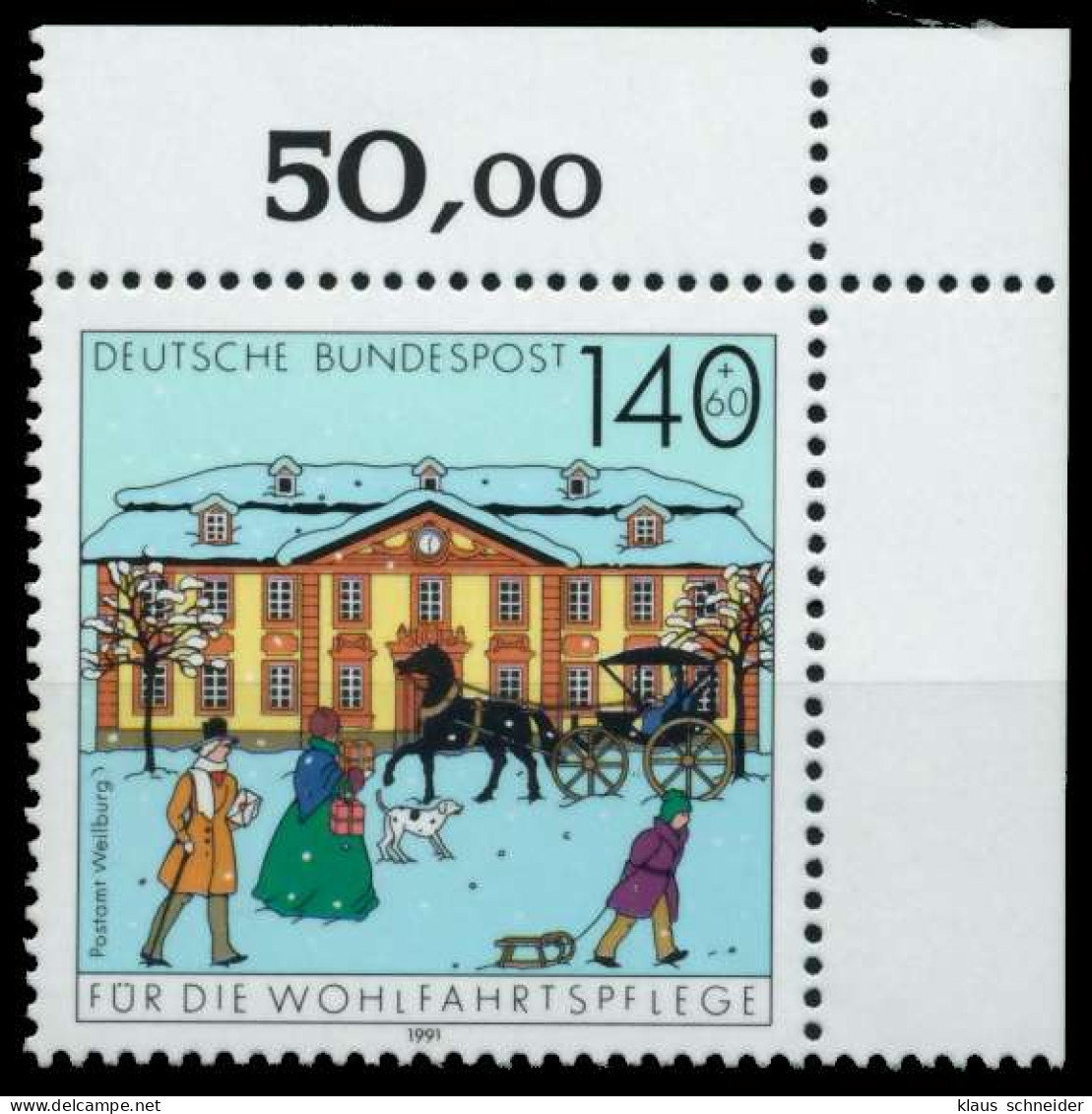 BRD 1991 Nr 1568 Postfrisch ECKE-ORE X76CE96 - Ungebraucht