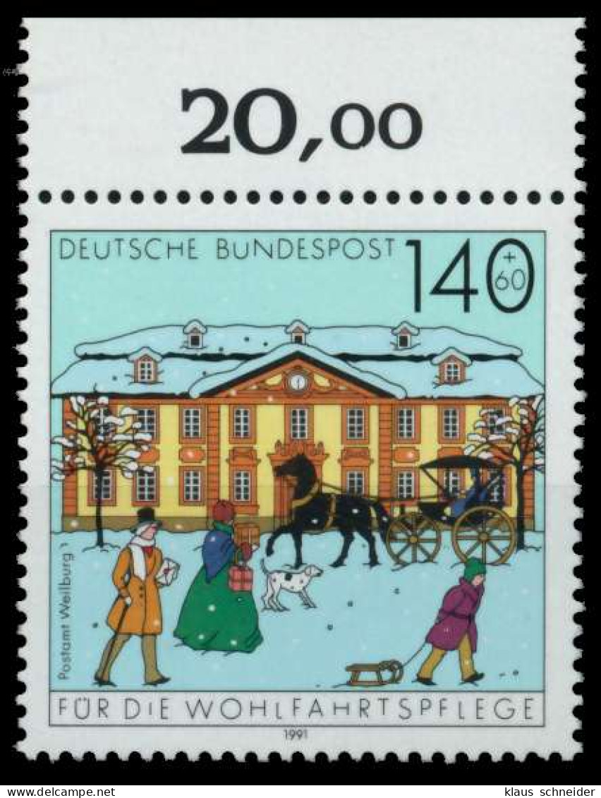 BRD 1991 Nr 1568 Postfrisch ORA X76CE66 - Unused Stamps