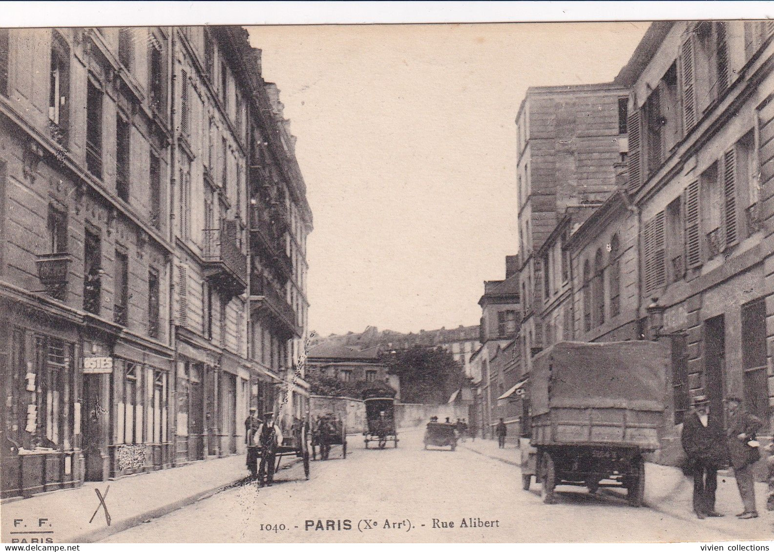 [Tout Paris] Paris X Rue Alibert - édit. FF N° 1040 Circulée 1922 - Distrito: 10