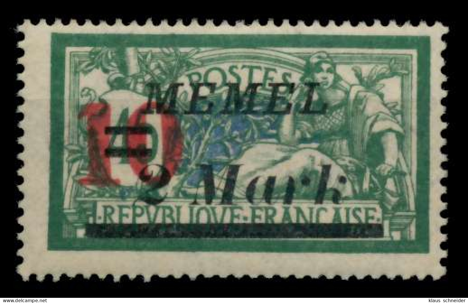 MEMEL 1923 Nr 121 Postfrisch X76D026 - Memel (Klaïpeda) 1923