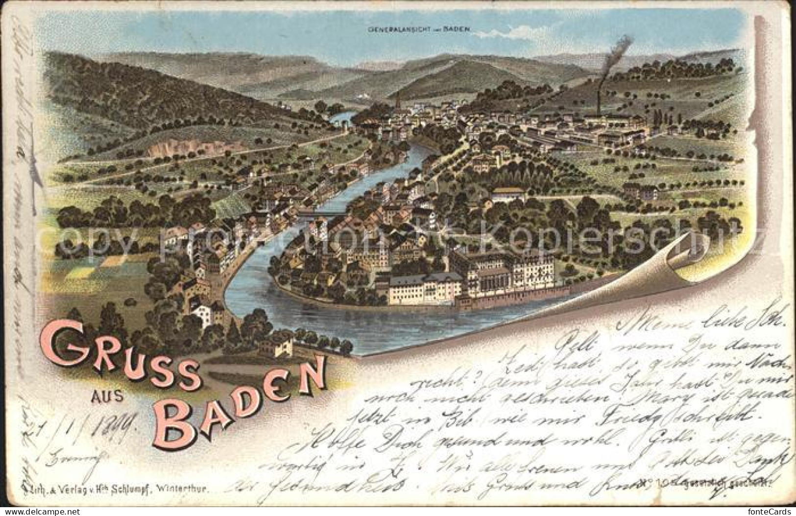 12159462 Baden AG Stadtansicht Baden - Other & Unclassified