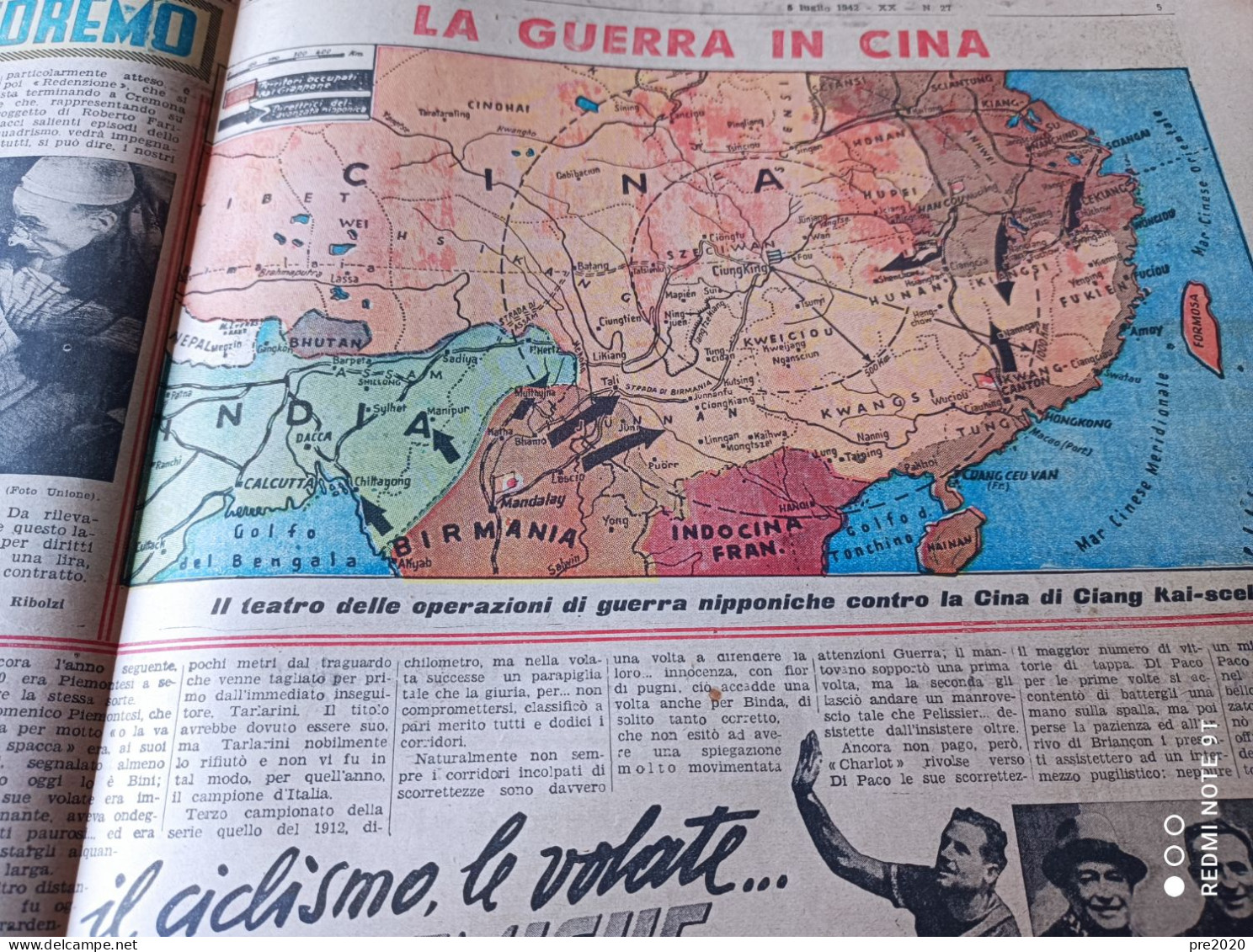 LA TRIBUNA ILLUSTRATA 1942 FILM CHE VEDREMO LA GUERRA IN CINA - Andere & Zonder Classificatie