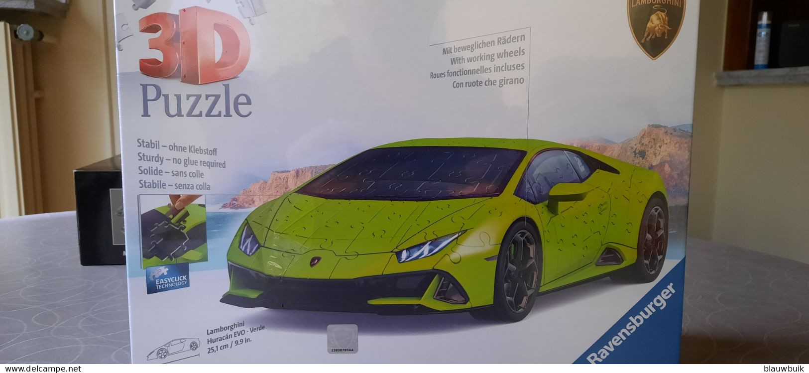 Ravensburger Lamborghini Huracán EVO Groen - 3D Puzzel 1/18 - Andere & Zonder Classificatie