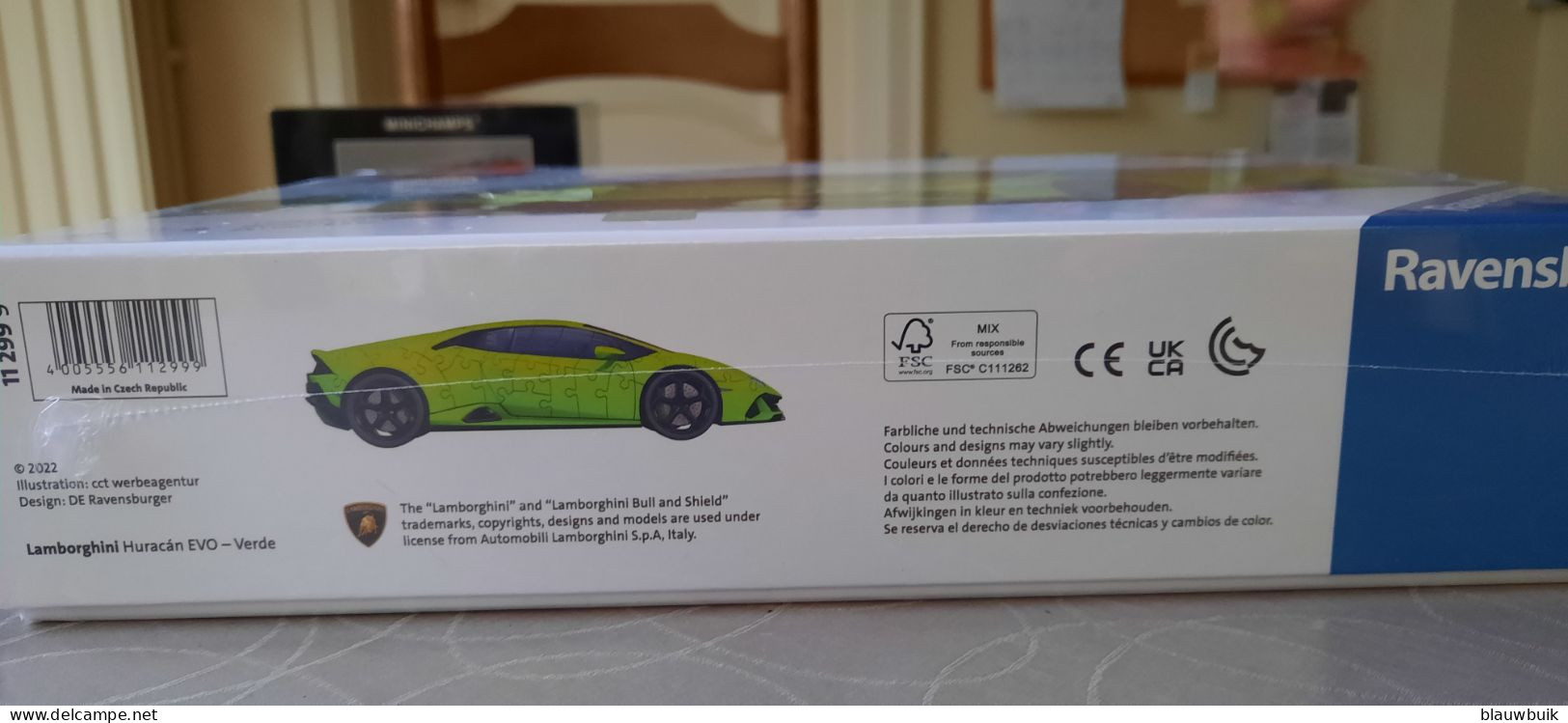 Ravensburger Lamborghini Huracán EVO Groen - 3D Puzzel 1/18 - Otros & Sin Clasificación