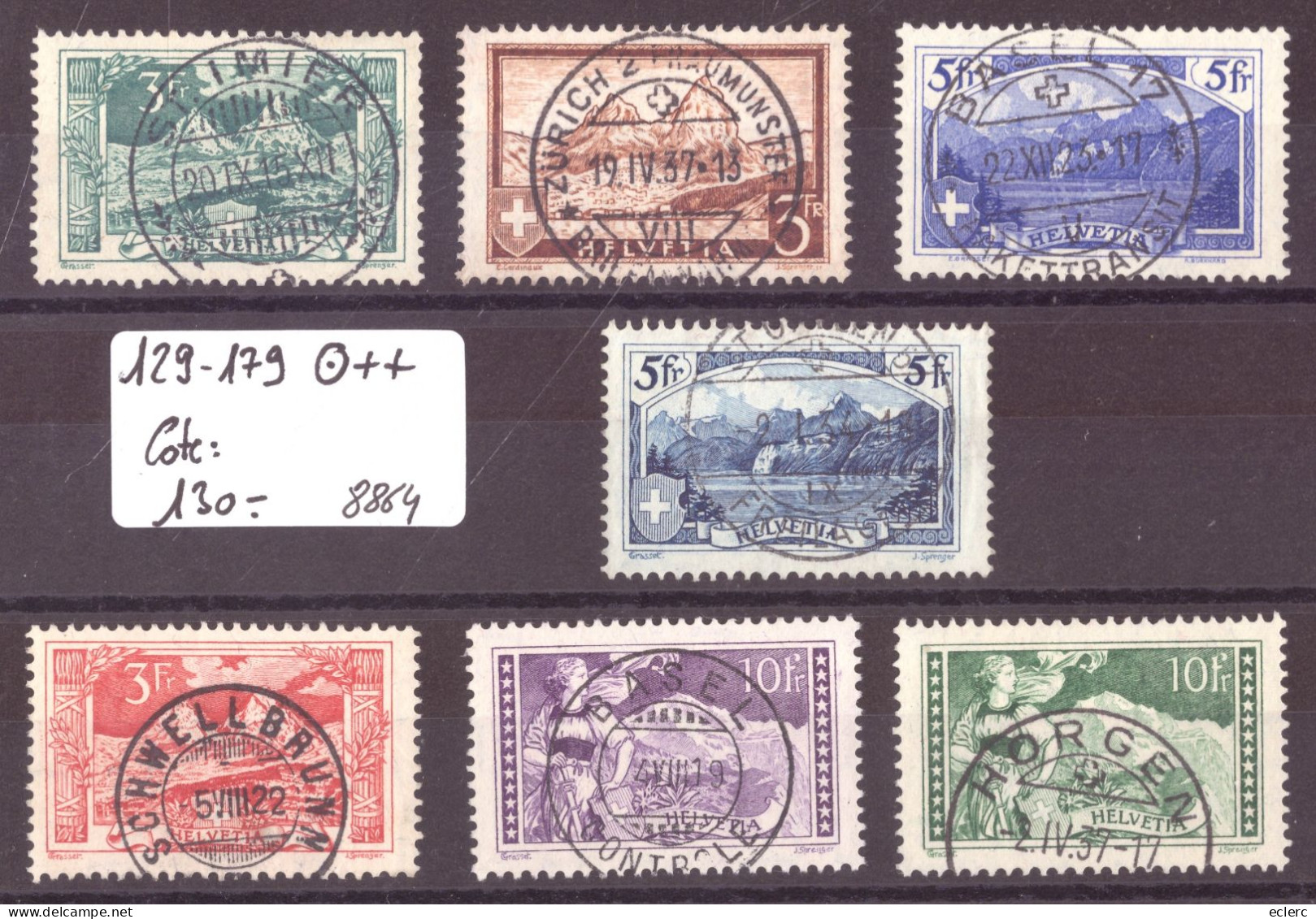 No 129-179 OBLITERATIONS CHOISIES - COTE: 130.- - Used Stamps