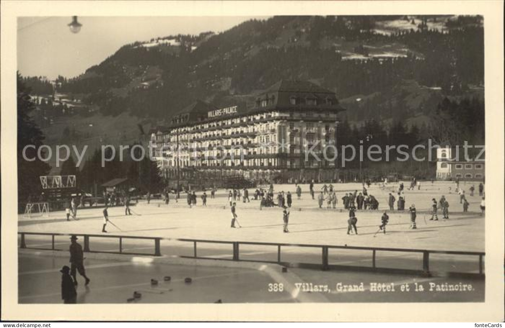 12159304 Villars Chesieres Grand Hotel Patinoire Villars Chesieres - Autres & Non Classés