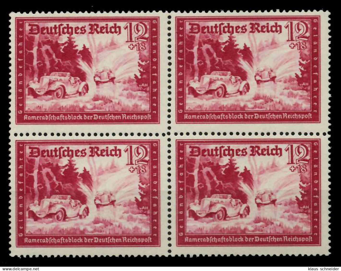 3. REICH 1941 Nr 775 Postfrisch VIERERBLOCK X77D72A - Ungebraucht