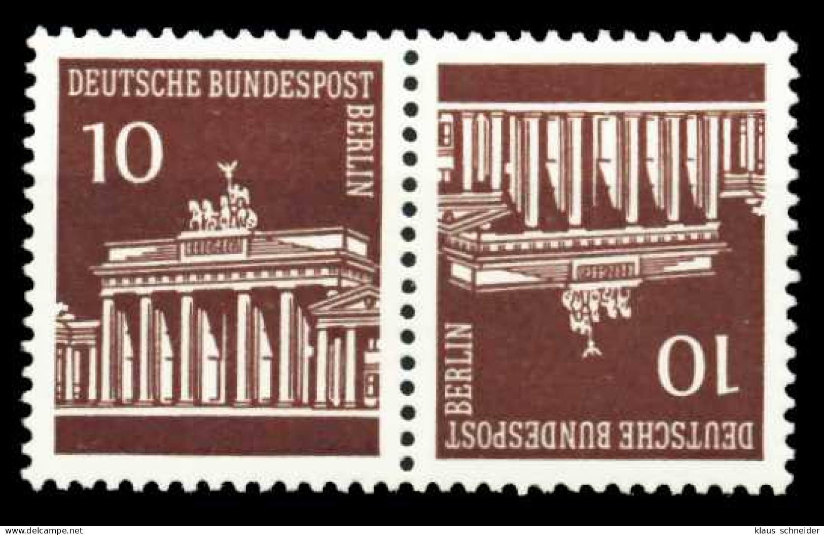 BERLIN ZUSAMMENDRUCK Nr K5 Postfrisch WAAGR PAAR S395ACE - Zusammendrucke