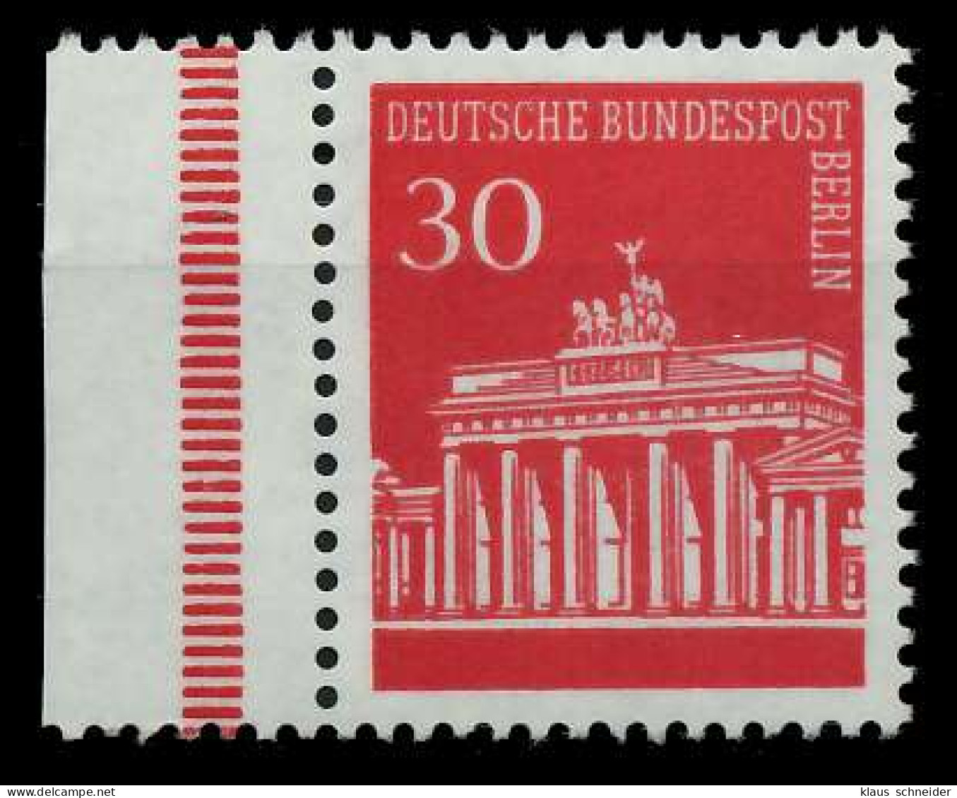 BERLIN DS BRAND. TOR Nr 288P Postfrisch SRA X7846B2 - Nuevos