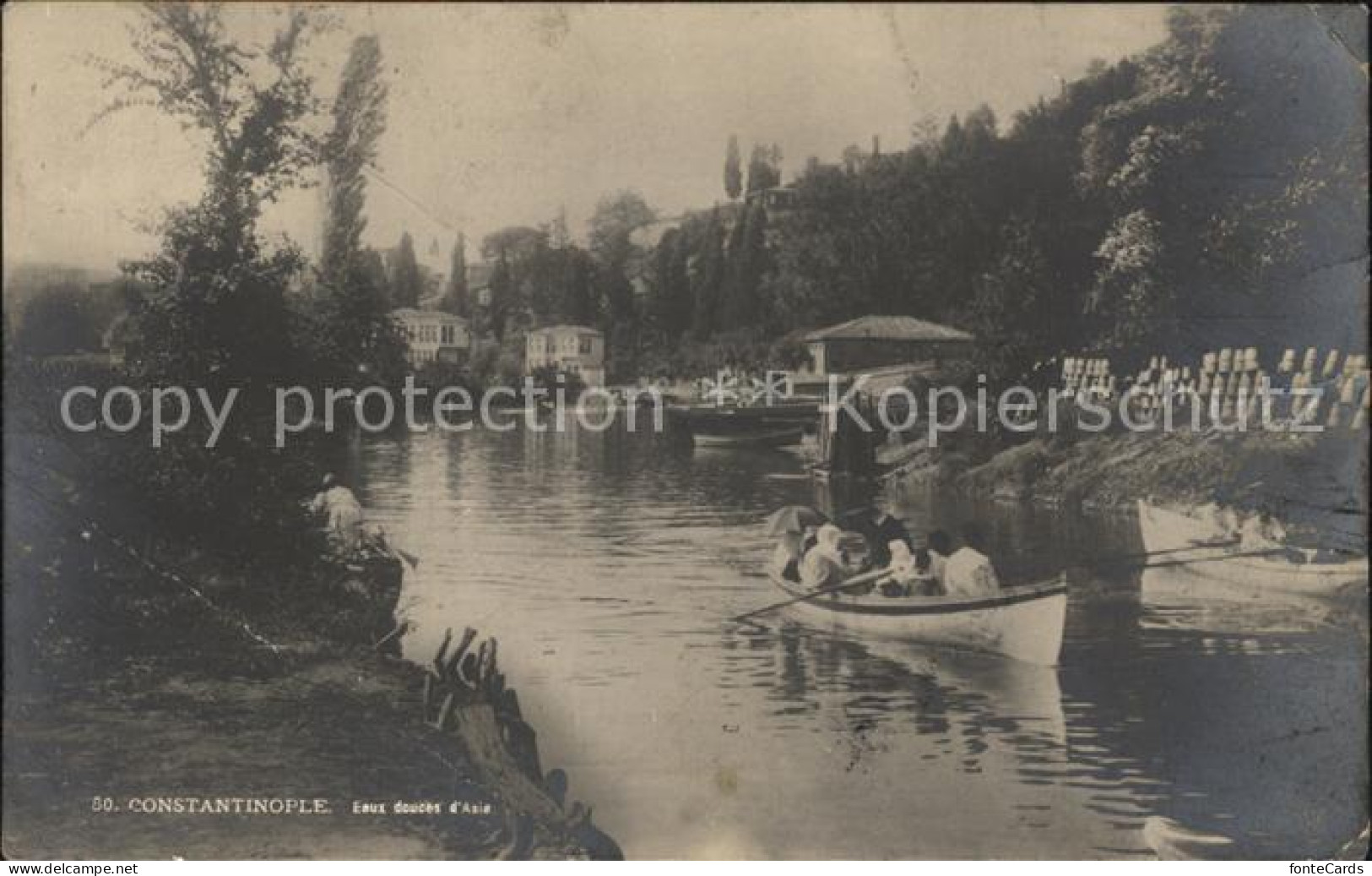 12151408 Constantinopel Istanbul Boote Auf Dem Wasser  - Turquia