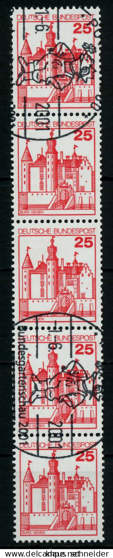 BRD DS BURGEN U. SCHLÖSSER Nr 996R Gestempelt 5ER STR X78488E - Used Stamps