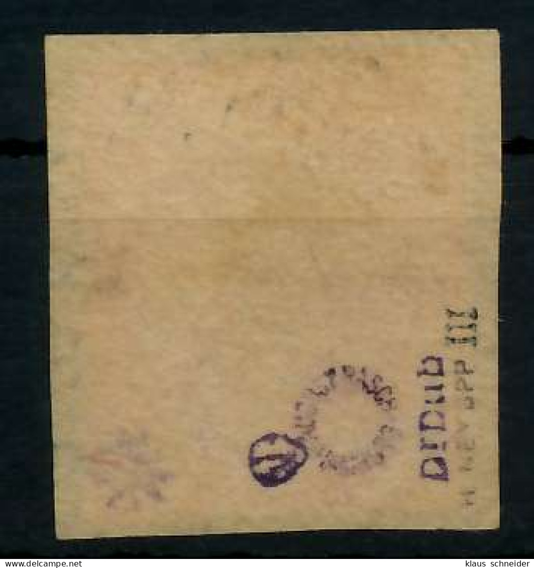 SAARGEBIET GERMANIA Nr 16III Gestempelt Briefstück Gepr. X7882FE - Gebruikt