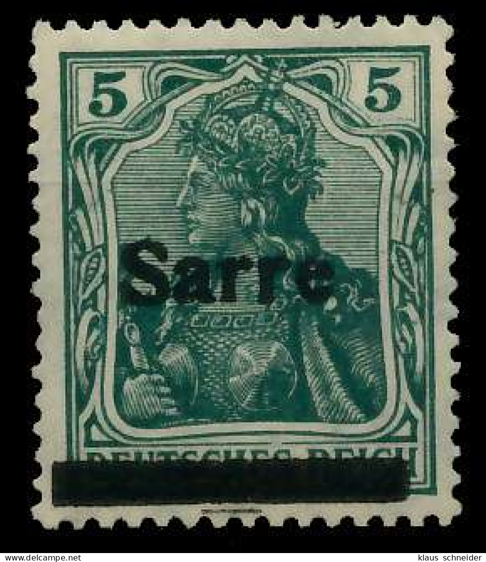 SAARGEBIET GERMANIA Nr 4bII Ungebraucht Gepr. X78833A - Unused Stamps