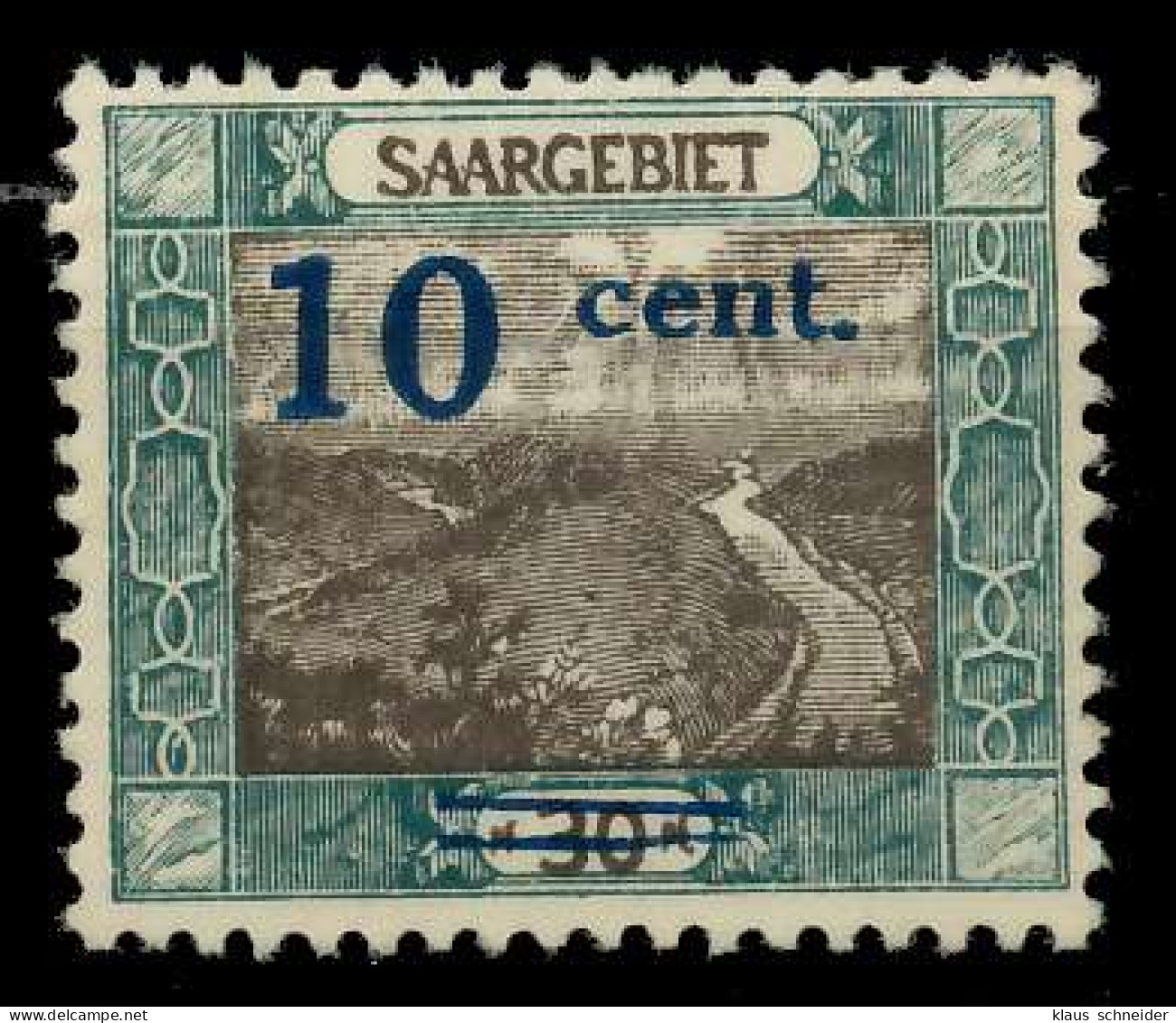 SAARGEBIET LANDS.BILD Nr 72AII Postfrisch X7885E6 - Nuevos