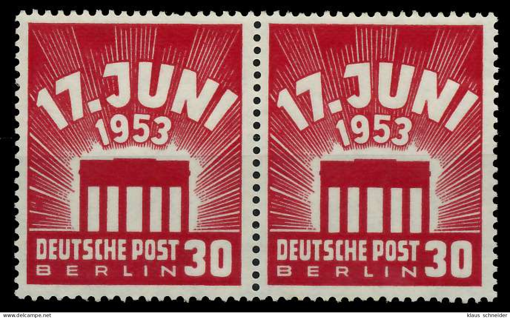 BERLIN 1953 Nr 111 Postfrisch WAAGR PAAR X78D5A6 - Unused Stamps