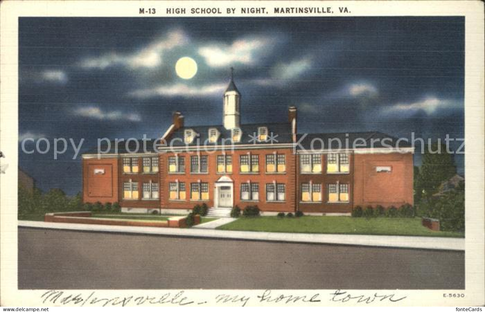 12149523 Martinsville_Virginia High School By Night - Other & Unclassified