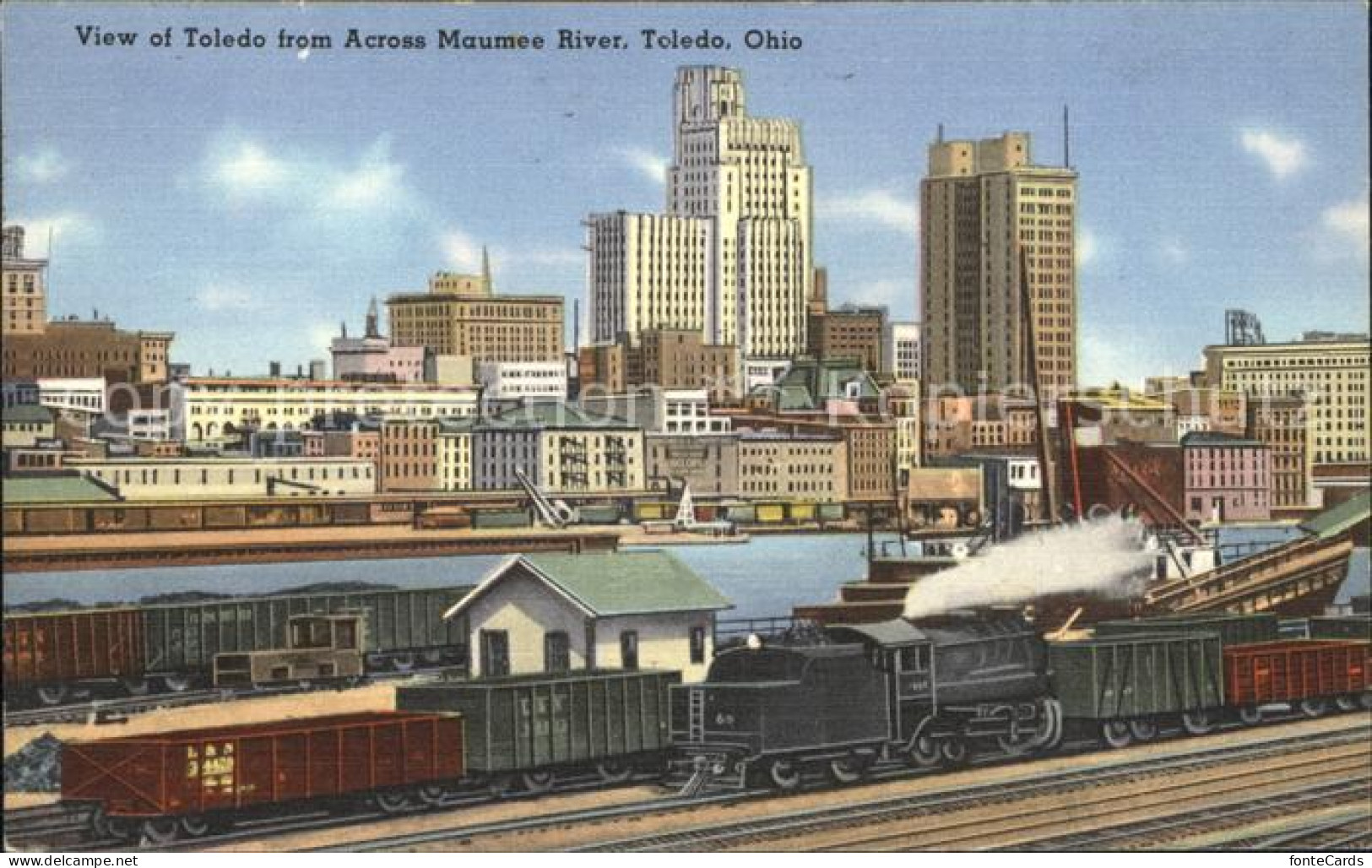 12149521 Toledo Ohio View Of Toledo From Across Maumee River Toledo - Andere & Zonder Classificatie