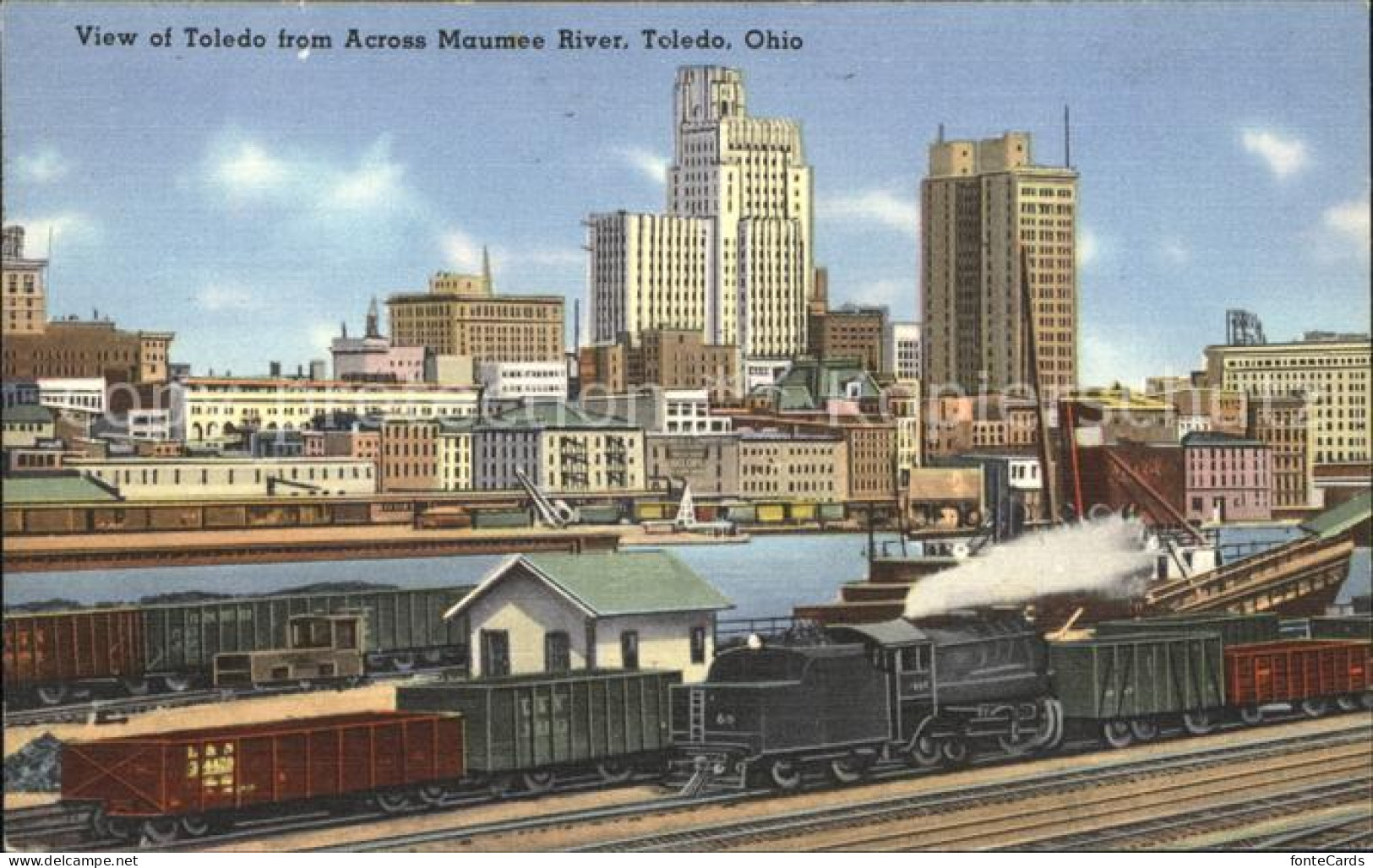 12149521 Toledo Ohio View Of Toledo From Across Maumee River Toledo - Sonstige & Ohne Zuordnung