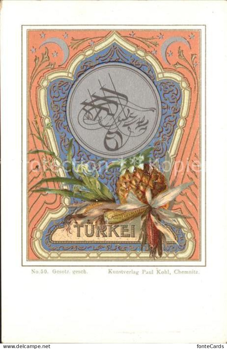 12148990 Tuerkei Kuenstlerkarte Tuerkei - Turkey