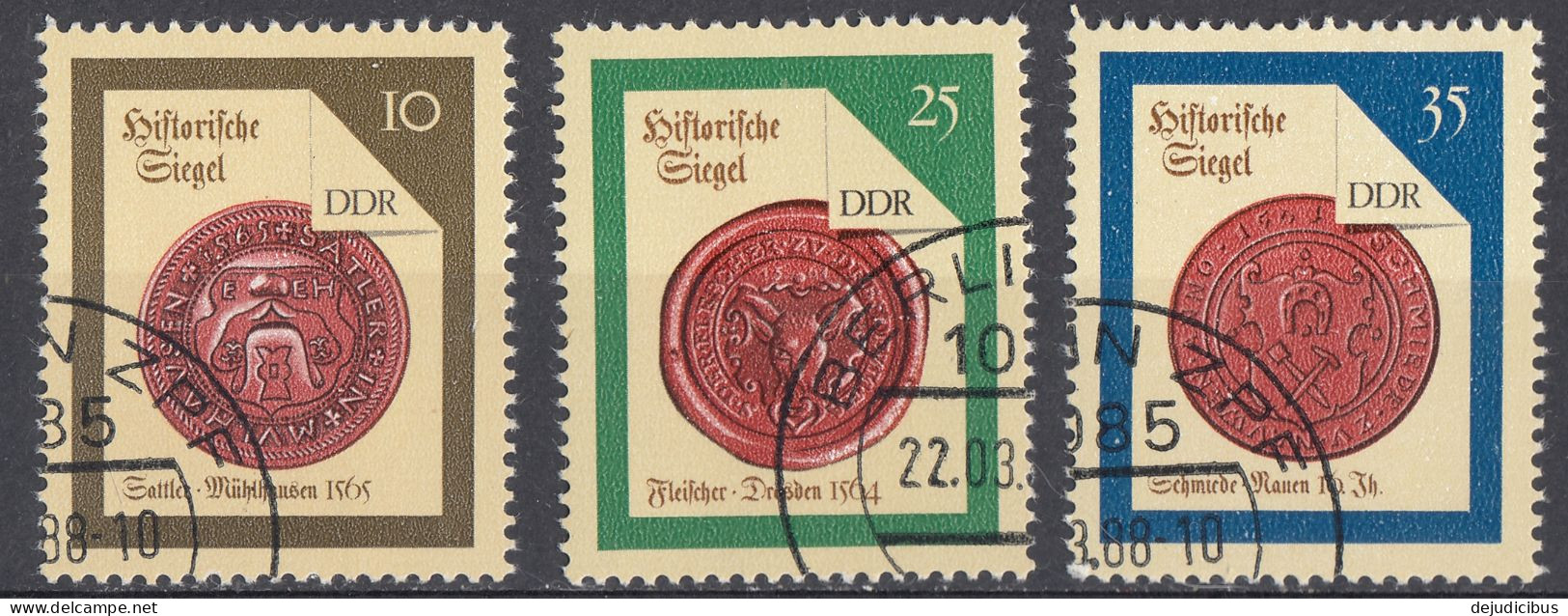 DDR - 1988 - Lotto Di 3 Valori Usati: Yvert 2767/2769. - Gebraucht