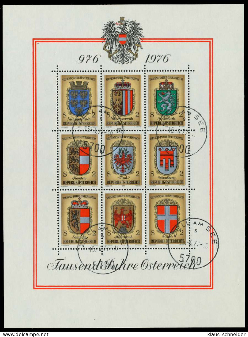 ÖSTERREICH Block 4 Zentrisch Gestempelt S3CBE9A - Blocks & Sheetlets & Panes