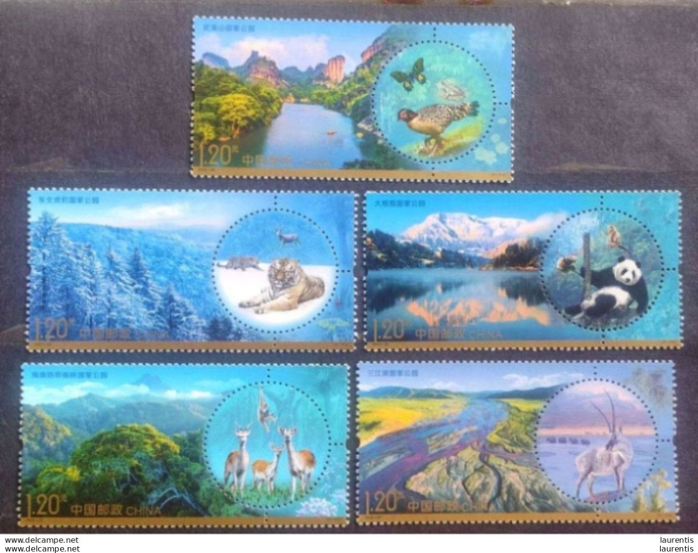 D7066  Birds- Pandas - Tigers - Parks - China 2022 MNH - 1,45 (75-200) - Other & Unclassified