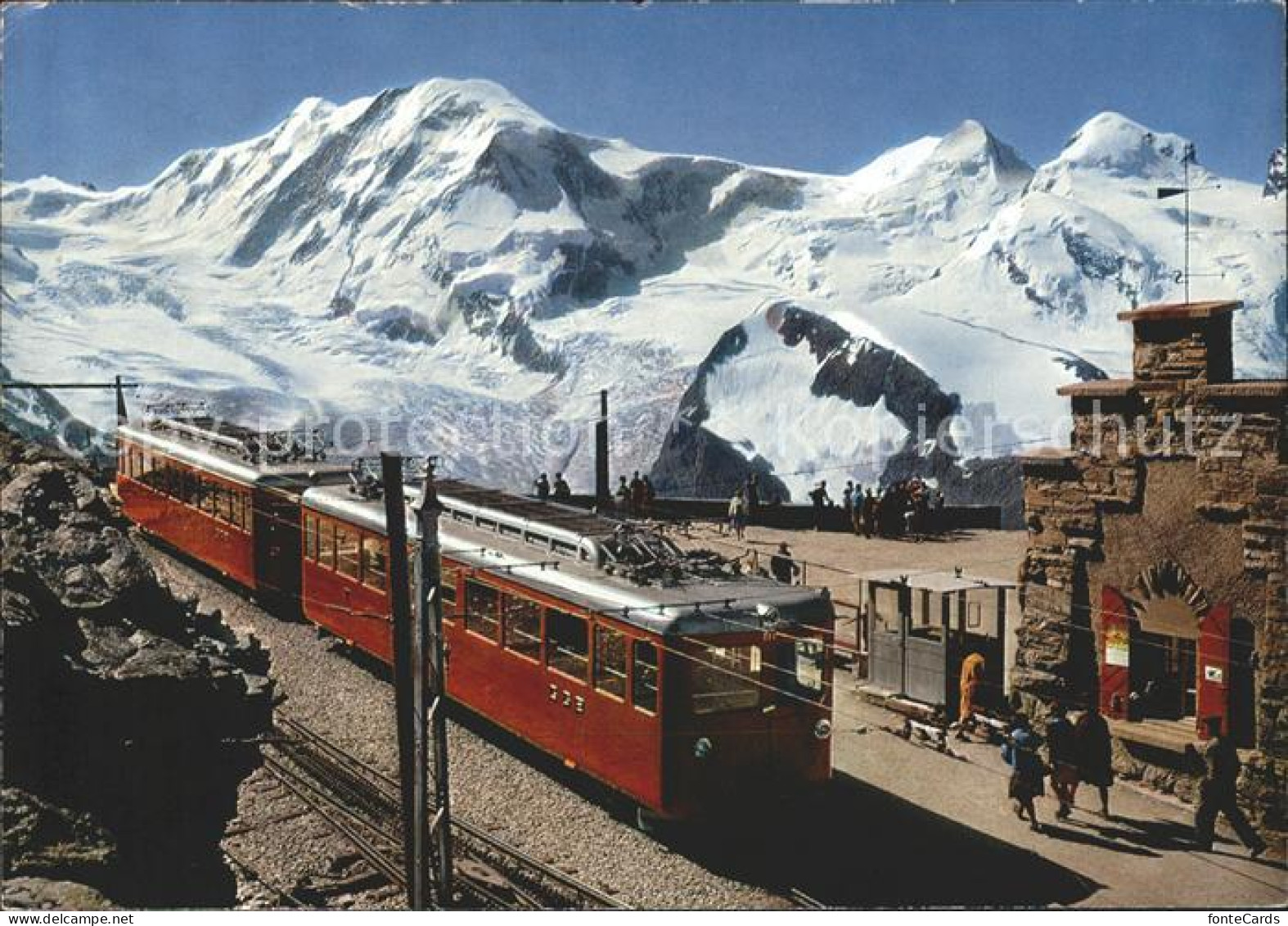 12141094 Gornergratbahn Zermatt Station Gornergrat Liskamm Castor Pollux Gornerg - Autres & Non Classés