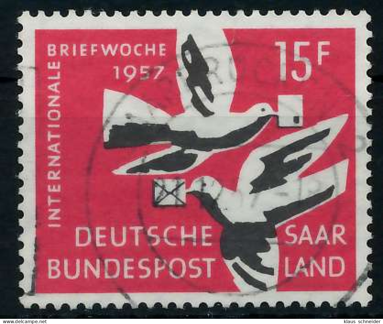 SAAR OPD 1957 Nr 408 Zentrisch Gestempelt X79C8EA - Used Stamps