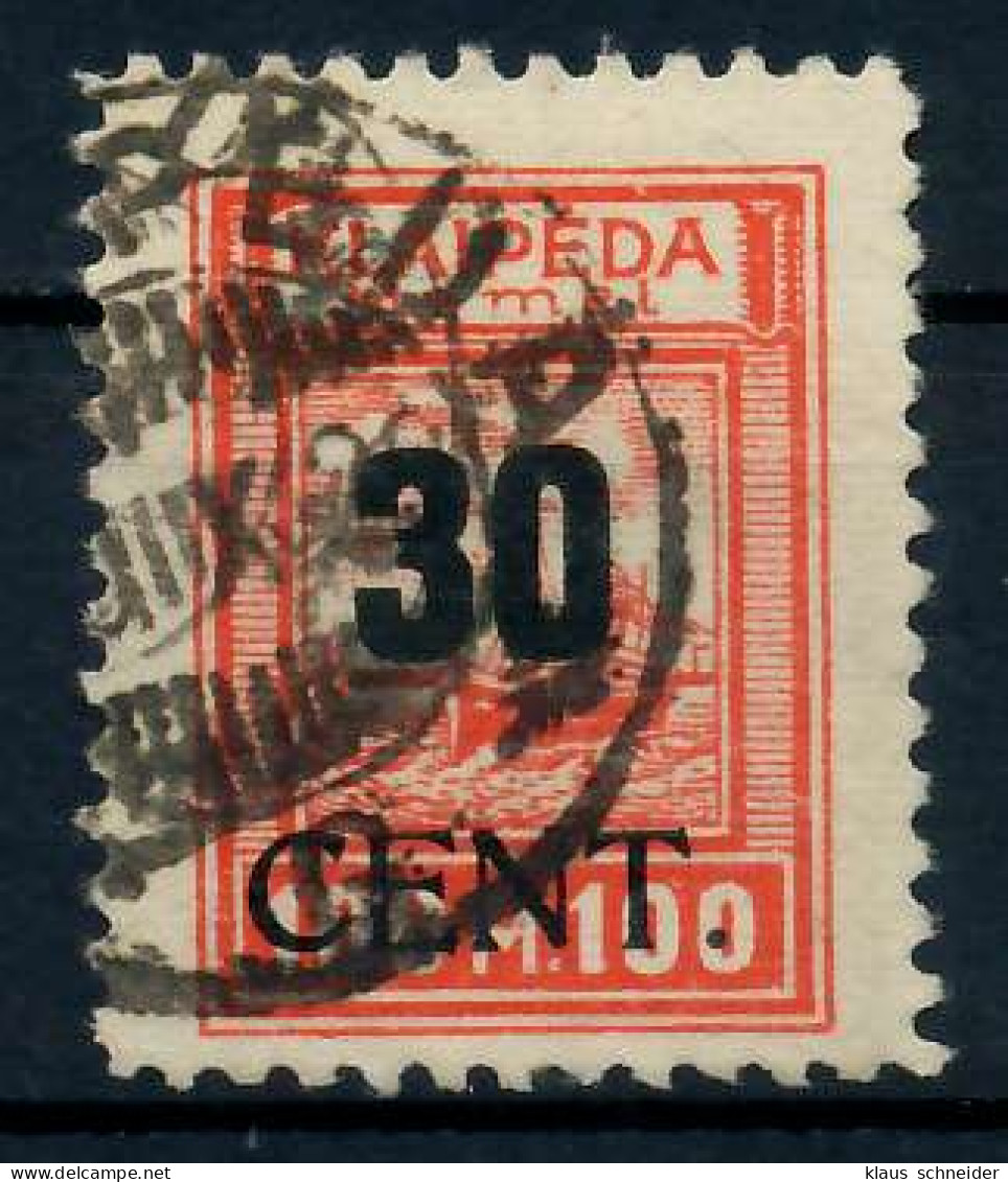 MEMEL 1923 Nr 196 Gestempelt Gepr. X7B2446 - Memelgebiet 1923