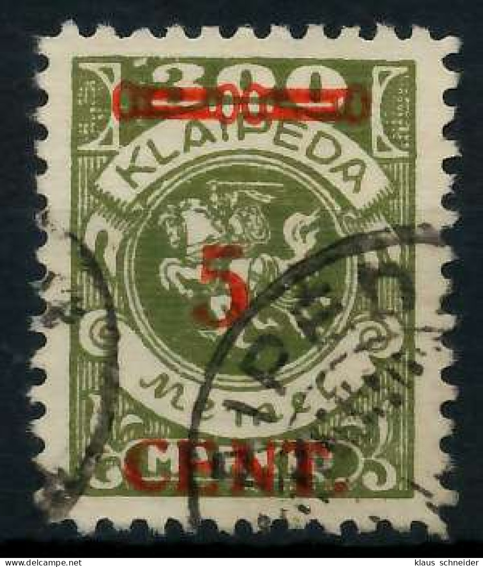 MEMEL 1923 Nr 174Ie Gestempelt Gepr. X7B2486 - Memel (Klaïpeda) 1923