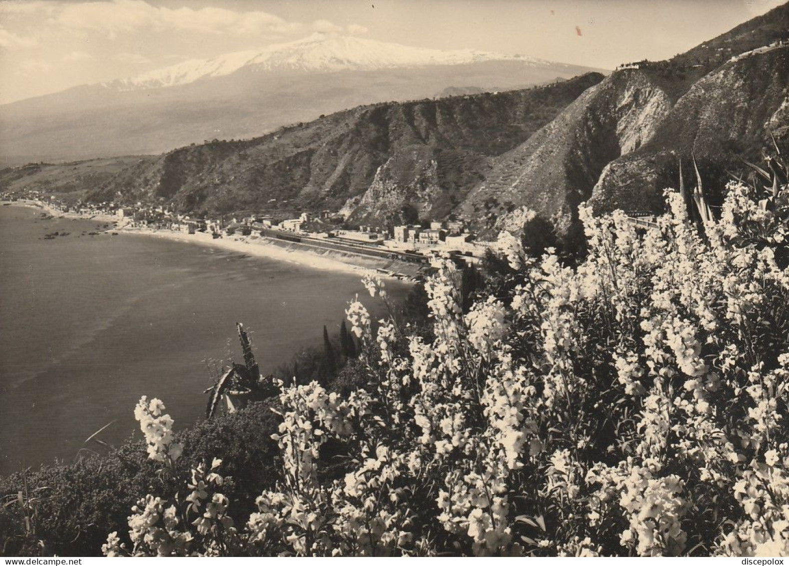 AD129 Taormina (Messina) - Panorama Con L'Etna / Viaggiata 1953 - Other & Unclassified