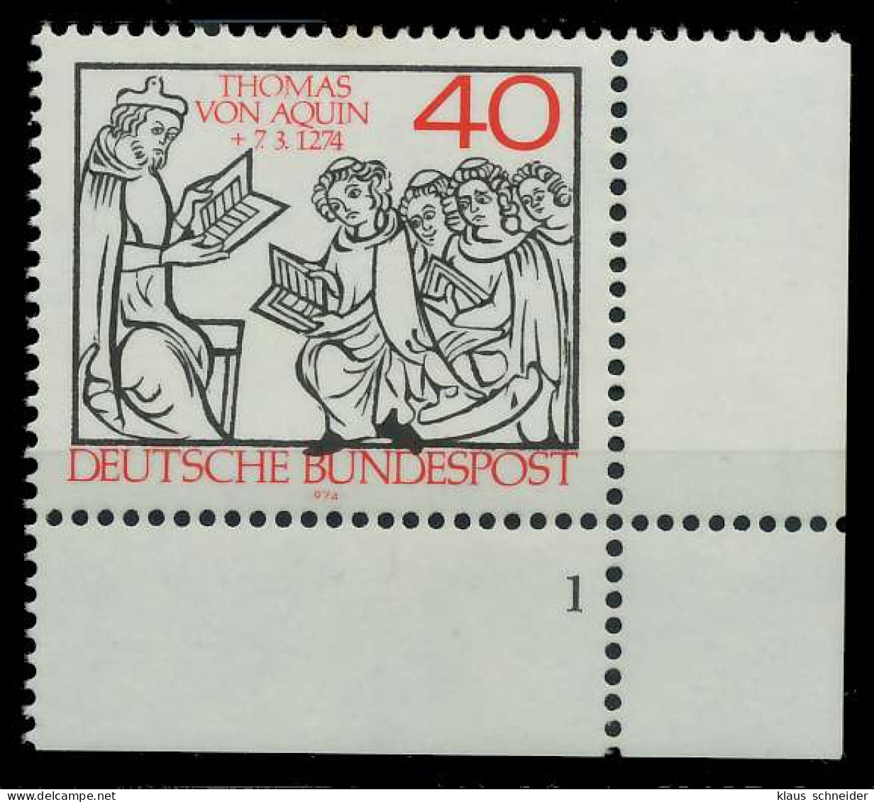 BRD BUND 1974 Nr 795 Postfrisch FORMNUMMER 1 X7FFB0A - Ungebraucht